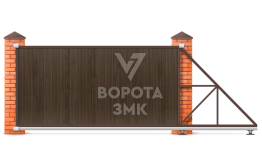 Откатные ворота механические 5 метров 5000×2200 ЗМК-7955