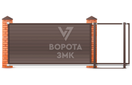 Откатные ворота 2250×2800 ЗМК-6924