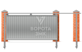 Откатные ворота 12 м 1200×2200 ЗМК-8258