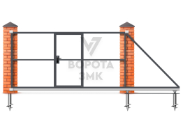 Откатные ворота 5 м 5000×2400 ЗМК-7936