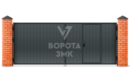 Оцинкованные ворота 2000×3000 ЗМК-5432