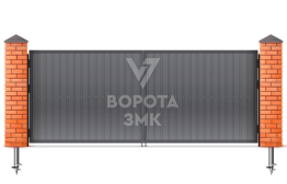 Оцинкованные ворота 2750×2000 ЗМК-5423