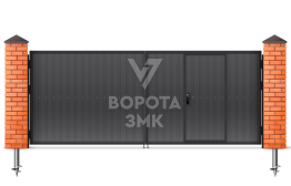 Ворота оцинкованные 2250×3000 ЗМК-5461