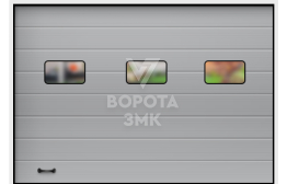Противопожарные подъемные секционные ворота 4000×4500 ЗМК-3724