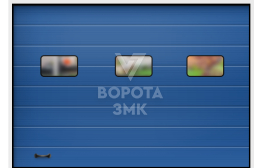 Ворота Зайгер 2750×2125 секционные ЗМК-2971