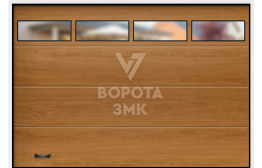 Секционные ворота Дорхан 2125×2750 ЗМК-2905