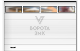 Ворота уличные подъемные 2125×2750 ЗМК-3464